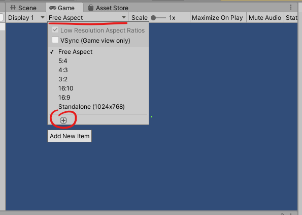 14-Unity_Game_view_aspect_configuration_menu